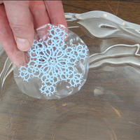 Stabilisateur de broderie portatif 3D, 1 pièce, Soluble dans l'eau, PVA froide, avec support
