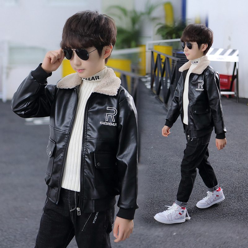 chaqueta de cuero para adolescentes de moda para comodidad y