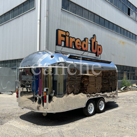 Vente chaude en plein air nourriture remorque restauration remorque Mobile cuisine Van multifonctionnel chariot alimentaire camion alimentaire café USA Kiosque