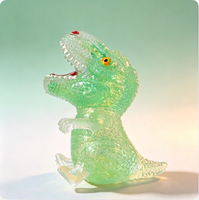 Jouet en peluche populaire de 9,5 cm en maltose, motif dinosaure de dessin animé, à remontée lente, Tyrannosaurus Rex et Triceratops