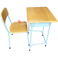 Ensemble de bureau et chaise pour étudiants en bois moderne, pour une utilisation en classe et au bureau à domicile