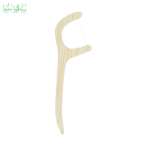 Mini filo interdentale di bambù picks stick interdentale con incartato singolarmente - Product Image 5
