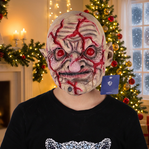 Masque de docteur de la peste pour homme âgé, masque de fête en latex intégral avec un design drôle et effrayant pour Halloween - Product Image 6