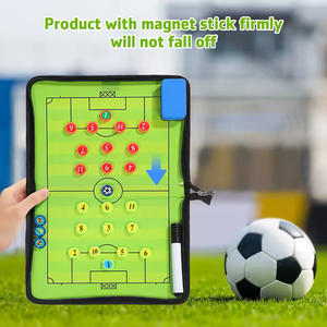 Tableau Tactique de Football Magnétique Pliable avec Minuteur, Sifflet et Cartes d'Arbitre – Porte-documents pour Entraîneurs de Football - Product Image 6