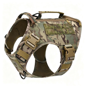Gilet tactique pour chien Harnais réglable Gilets de poitrine pour animaux de compagnie pour la formation Chasse Marche Sans traction Moyen Grand Chiens Harnais de poitrine Gilet - Product Image 1