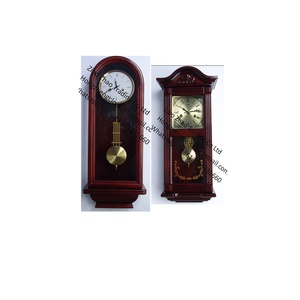 Gỗ con lắc đồng hồ treo tường truyền thống Đồng hồ treo tường với con lắc exudes một cũ-thế giới chất lượng cho nhà hoặc văn phòng - Product Image 1