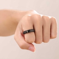 Soulagement de l'anxiété personnalisé Fidget chapelet perles croix Seigneur prière 18k plaqué or en acier inoxydable Spinner chapelet anneau