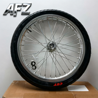 Nouveau kit de roues Supermoto Sur-Ron Light Bee X LBX 17 pouces, pneus chromés argentés 70/90-17, pneus haute performance électriques