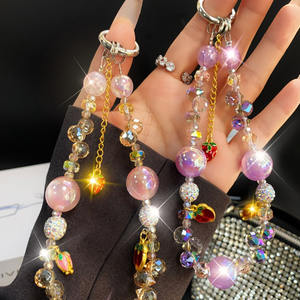 سحر فتاة سوار الرجعية الهاتف المحمول الحبل البوتيك المصنوعة يدويا سلسلة مطرز اليد القصيرة قلادة المعصم سوار كليب الحبل - Product Image 5