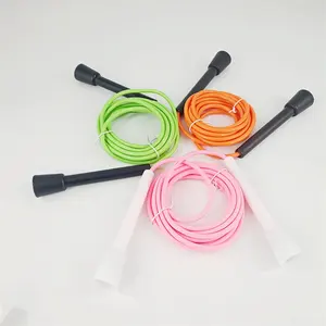 Hot Selling Multi-Color 5mm PVC Cable ABS Handle Jump Manila PVC Jump Rope