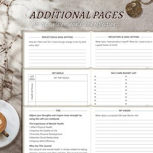 Diario de Tapa Dura con Cubierta de Lino para el Cuidado Personal, con Logotipo - Product Image 5