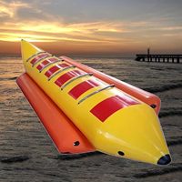 Bateau banane gonflable pour 8, 10 ou 12 personnes, idéal pour jouer sur la plage, faire du surf, des jeux aquatiques, des jouets aquatiques, indispensable pour l'été, parc aquatique