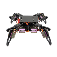 Zetok SR01 Robot Araña Biónico de Cuatro Patas, Programación STEM para ESP8266, Kit de Montaje DIY para Adolescentes, Educación Maker