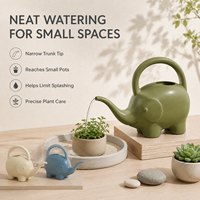 Fabricant OEM d'arrosages en forme d'éléphant, arrosages en plastique mignons en forme d'animaux pour l'entretien des plantes, décoration, jardinage pour enfants, fournisseur en gros