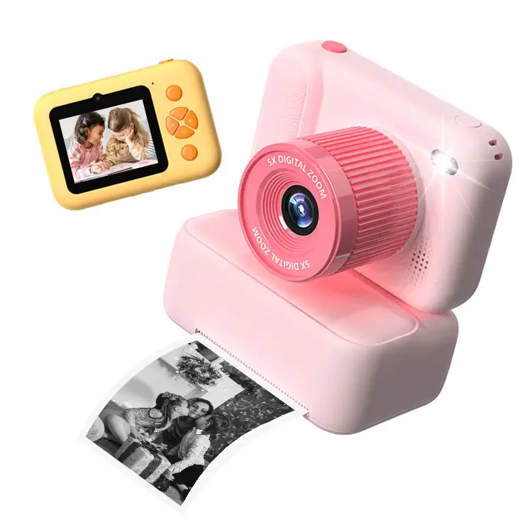 كاميرا طباعة شاشة IPS بوصة كاميرا أطفال محمولة كاميرا أطفال طباعة فورية للأطفال