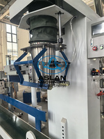 Elektrische automatische Produktionslinie zum Wiegen, Füllen und Nähen von Lebensmitteln wie Reis, Mais in Kraftpapier-/Plastikbeuteln