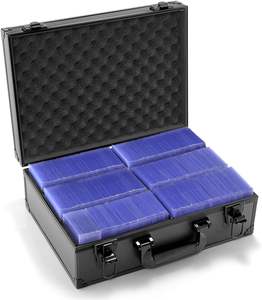 Grading Card Storage <b>Box</b> for 600 Pieces 35Pt Portable Aluminum Dustproof Toploaders <b>Magic</b> Card Storage <b>Box</b> Star Card Suitcase - Product Image 4