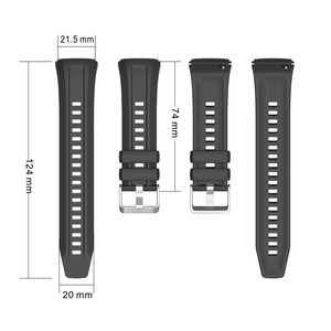 Bracelets de montre Upro 22 mm à libération rapide, bracelet en silicone sport pour Huawei WATCH GT5/GT6 Pro, bracelet de remplacement sport pour montre intelligente - Product Image 3