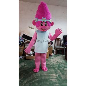 Hengyue dibujos animados rojo Poopy Pig mascota <span class=keywords><strong>disfraz</strong></span> para niños fiesta mostrar vestidos Cosplay Trolls Mascotte disfraces caminar ropa - Product Image 3