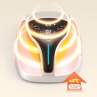 Masseur de pieds électrique chauffant avec boîtier ABS, 220V 400W, avec 1 minuterie de 30 minutes et lumière rouge et bleue pour la thérapie commerciale
