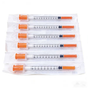 <span class=keywords><strong>Jeringa</strong></span> <span class=keywords><strong>de</strong></span> <span class=keywords><strong>insulina</strong></span> U-100 <span class=keywords><strong>de</strong></span> 1 ml, 31G x 6 mm, con aguja Luer Lock, tipo <span class=keywords><strong>de</strong></span> seguridad, solo para uso veterinario - Product Image 1