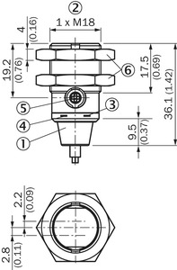 SICK GR18 Photoelectric <b>Sensor</b> GRTE18S-P1342 10-30V Stainless Steel Mounting GRTE18S-P1342 Photoelectric <b>Sensor</b> GRTE18S-P1342 - Product Image 3