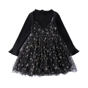 Online Shopping China Girls Western Fashion Kids Party Wear Girl One Piece Dresses For Fat Girls