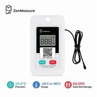 Registrador de Datos de Temperatura Inalámbrico ZenMeasure ABS 5.0, IP65 Impermeable, Registro de 60 Días, Control por Aplicación Inteligente, Cadena de Frío, Soporte OEM