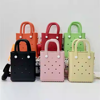 2025 Outdoor Fashion Mini Tote Strand tasche für Kinder Simply Southern Eva Silikon kautschuk tasche für Kinder DIY Leichte Gummi tasche