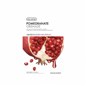 THEFACESHOP Mascarilla Facial de Granada Real Nature con 10% de AHA Orgánico, Colágeno, Vitamina C, Perla, Hidratante, Reafirmante, Aloe Vera y Blanqueadora - Product Image 2