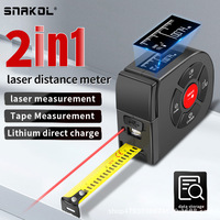SNAKOL Instrument de mesure infrarouge portable de haute précision télémètre Laser règle électronique ruban à mesurer pour une utilisation en extérieur