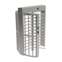 Porte de tourniquet en acier inoxydable Zento 304 Porte de tourniquet pleine hauteur anti-fuite anti-clip
