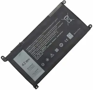 42wh Replacement Laptop WDX0R Battery for Dell Inspiron 13 7375 P69G 7378 14 3482 7460 7472 15 5565 5567 Notebook PC