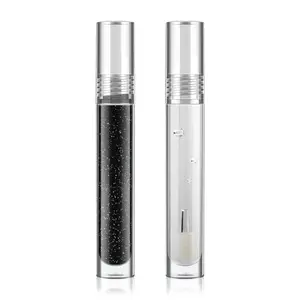 OEM black and white private label organic glossy nude shimmer lip gloss lip gloss organic nude vegan plumping supplier