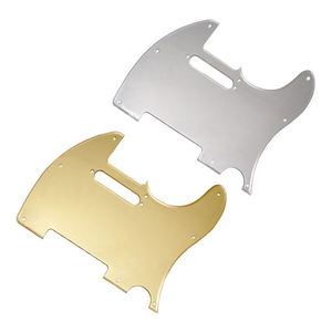 Jingying vente en gros de matériel spécial <span class=keywords><strong>miroir</strong></span> or/argent 8 trous TL guitare électrique Pickguard pièces et accessoires d'instruments à cordes - Product Image 1