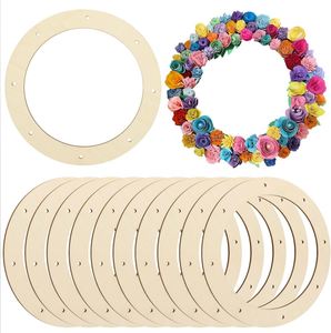 Wholesale <b>Wooden</b> <b>Crafts</b> Holiday Decorations Wreath Cutouts <b>Slice</b> Frame <b>for</b> Valentine's Day and Easter Dropshipping - Product Image 1
