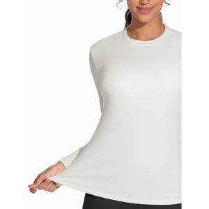Camiseta térmica de manga larga con cuello redondo para mujer, ropa interior ajustada, ropa interior cálida para invierno - Product Image 4