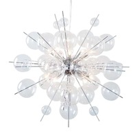Lustre de lampe à bulles de verre nordique pour la maison pour salon salle à manger lustres à Base d'ampoule Bedroom-E12 lumières suspendues décor