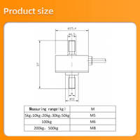Módulo Sensor de peso de celda de carga Serie de pruebas industriales Escala electrónica 10KG 20KG 100KG Sensores de fuerza y celdas de carga