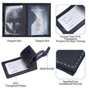 Ensemble de couvertures de passeport <span class=keywords><strong>et</strong></span> d'étiquettes de bagages à motif marbré avec boîte cadeau, invitations de mariage, passeport pour cadeaux d'entreprise <span class=keywords><strong>et</strong></span> voyages d'affaires - Product Image 2