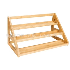 Estante de Especias de Bambú de Múltiples Niveles, Organizador de Almacenamiento de Frascos de Vidrio de 3 Niveles, Estante de Exhibición para Encimera de Cocina - Product Image 5