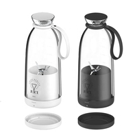 Elektrische blender, keuken mini-mixer, draagbaar multifunctioneel apparaat met roestvrijstalen mes, sinaasappelpers