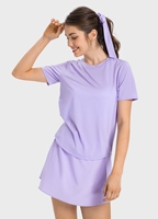 Femmes décontracté Tennis Golf entraînement Activewear 2 pièces Mini jupe sport Gym Fitness costume pour adultes usine en gros