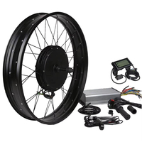 Kit de conversion complet pour moteur de moyeu arrière de vélo électrique Fat Ebike 48V 500W 750W 1000W 1500W 2000W, kit de vélo électrique DIY pour vélo de neige Fat Bike