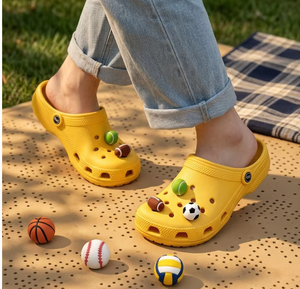 3D Sports Ball <strong>Croc</strong> <strong>Charms</strong> <strong>Football</strong> Basketball Tennis Rugby Shoe Decor <strong>Charms</strong> for Hole Shoes - Product Image 5