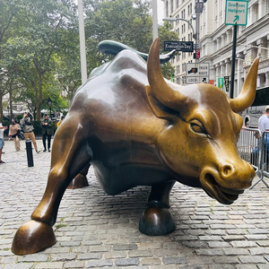 Tùy chỉnh hiện đại lớn bằng đồng tường đường phố Bull động vật điêu khắc công viên cuộc sống Thiết kế bức tượng để bán - Product Image 4