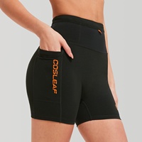Shorts de sport taille haute moulants sans coutures en nylon et élasthanne pour femme avec taille élastique, idéaux pour le yoga, le cyclisme, la course à pied et le rehaussement des hanches
