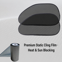 Pare-soleil statique pour vitres de voiture CARFU AC-781, protection latérale en maille pour SUV, bébés et enfants, anti-UV, anti-chaleur, anti-éblouissement, accessoires intérieurs de voiture