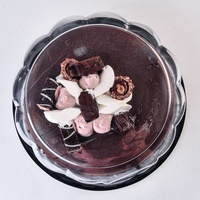 Boîtes d'emballage jetables en plastique PET de 10 pouces pour gâteaux, pains et cheesecakes à emporter avec couvercle transparent à fenêtre blister