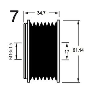 Dispositivo a Ruota Libera per Alternatore Compatibile con VW PHAETON 3.2 V6 4motion Benzina (KW: 177, CV: 241) dal 02-2004 - Product Image 3